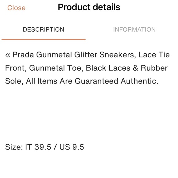 Authentic Prada sneakers size 9.5 - Picture 7 of 7